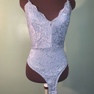 Windsor Baby Blue Lace bodysuit